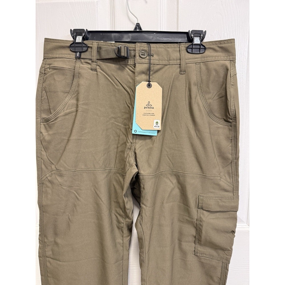 PrAna Stretch Zion II Relaxed Straight Pants Men's 32x30 Slate Green Hiking NWT - Picture 4 of 9